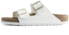 (W) Birkenstock Arizona Birko-Flor Patent Putih 1005293