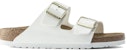 (W) Birkenstock Arizona Birko-Flor Patent Putih 1005293