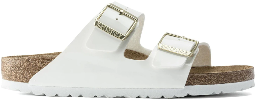 (W) Birkenstock Arizona Birko-Flor Charol Blanco 1005293 Order (W) Birkenstock Arizona Birko-Flor Charol Blanco 1005293
