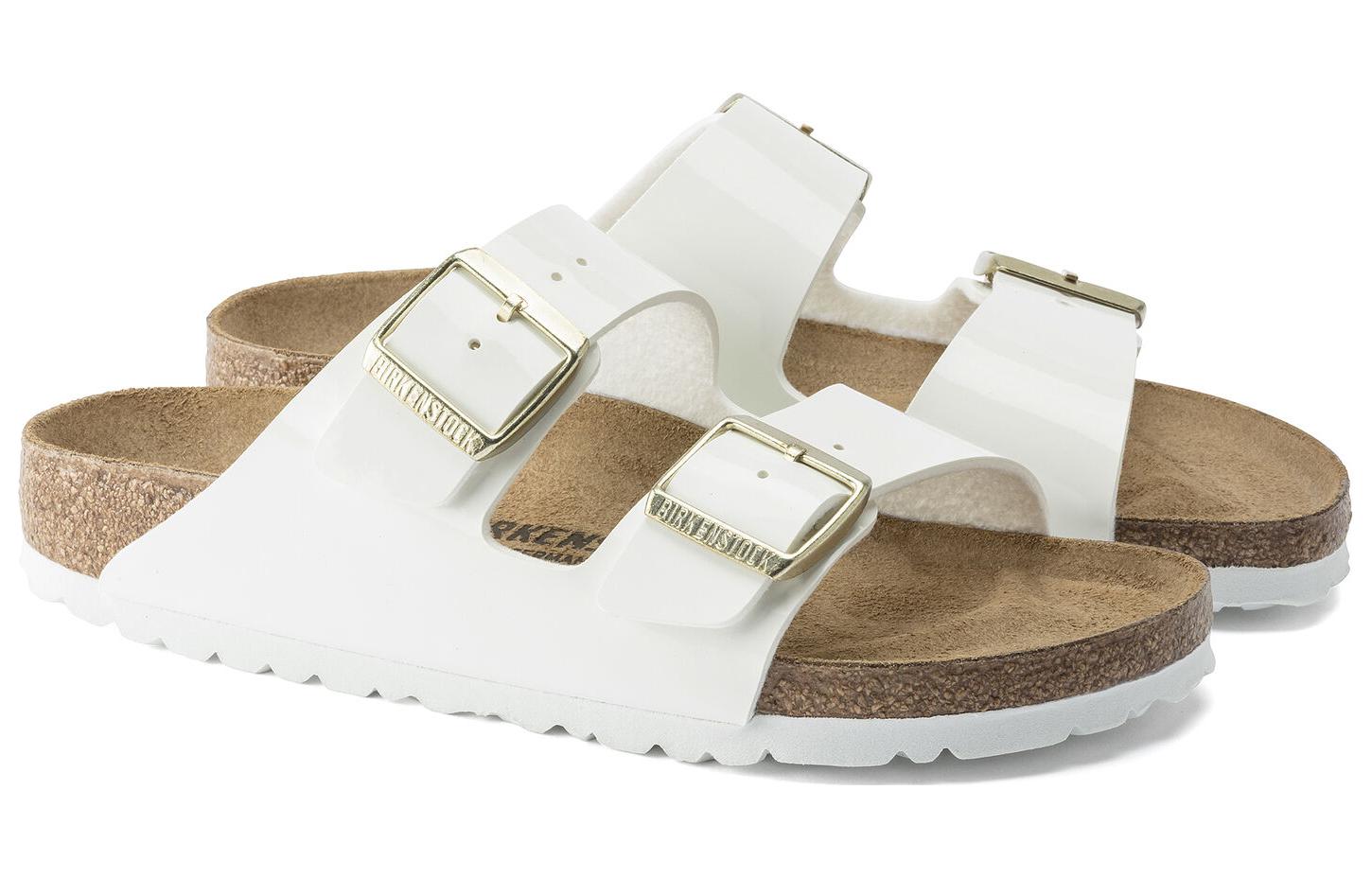 Shop (W) Birkenstock Arizona Birko-Flor Charol Blanco 1005293