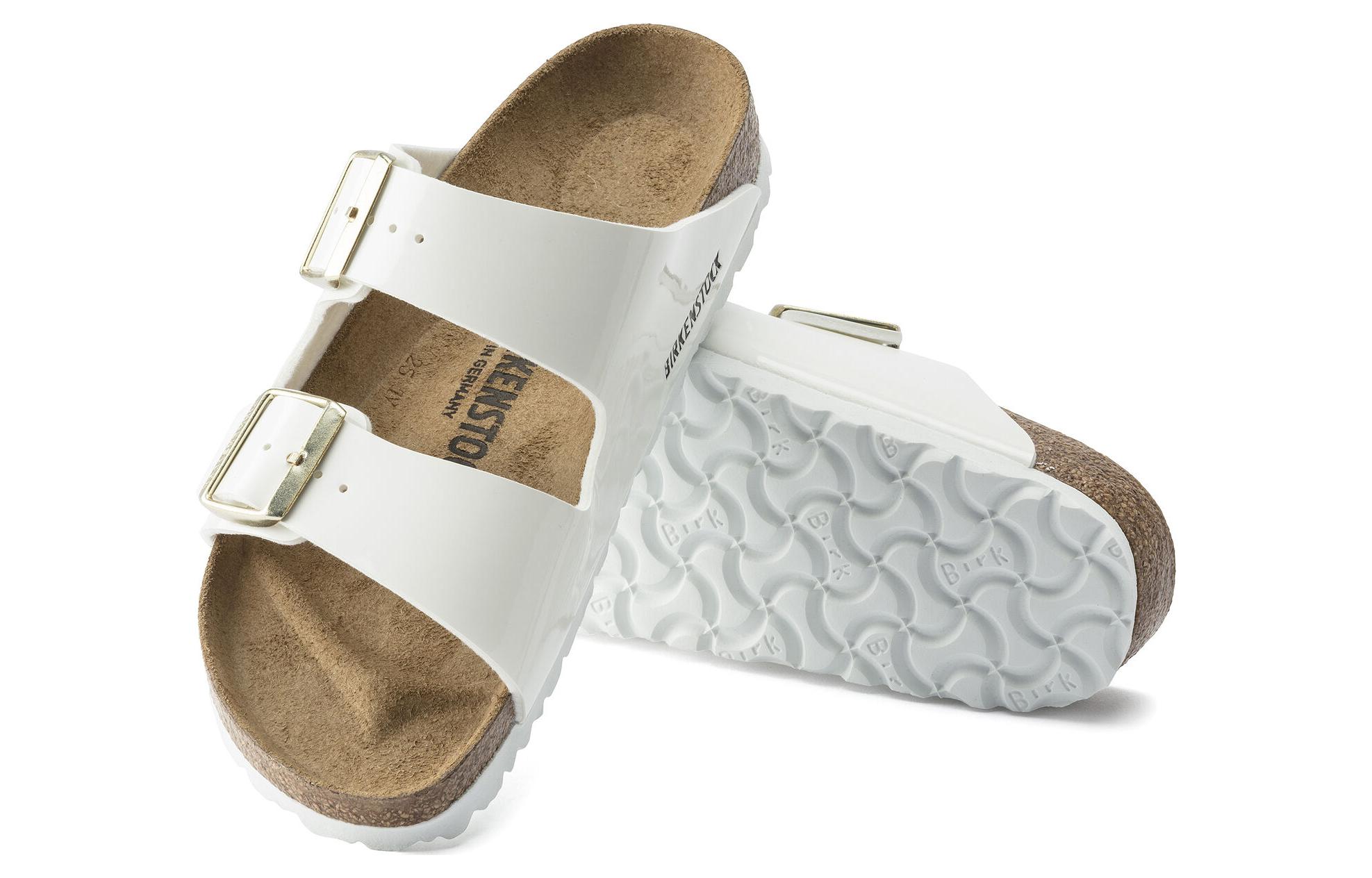 Details for (W) Birkenstock Arizona Birko-Flor Charol Blanco 1005293