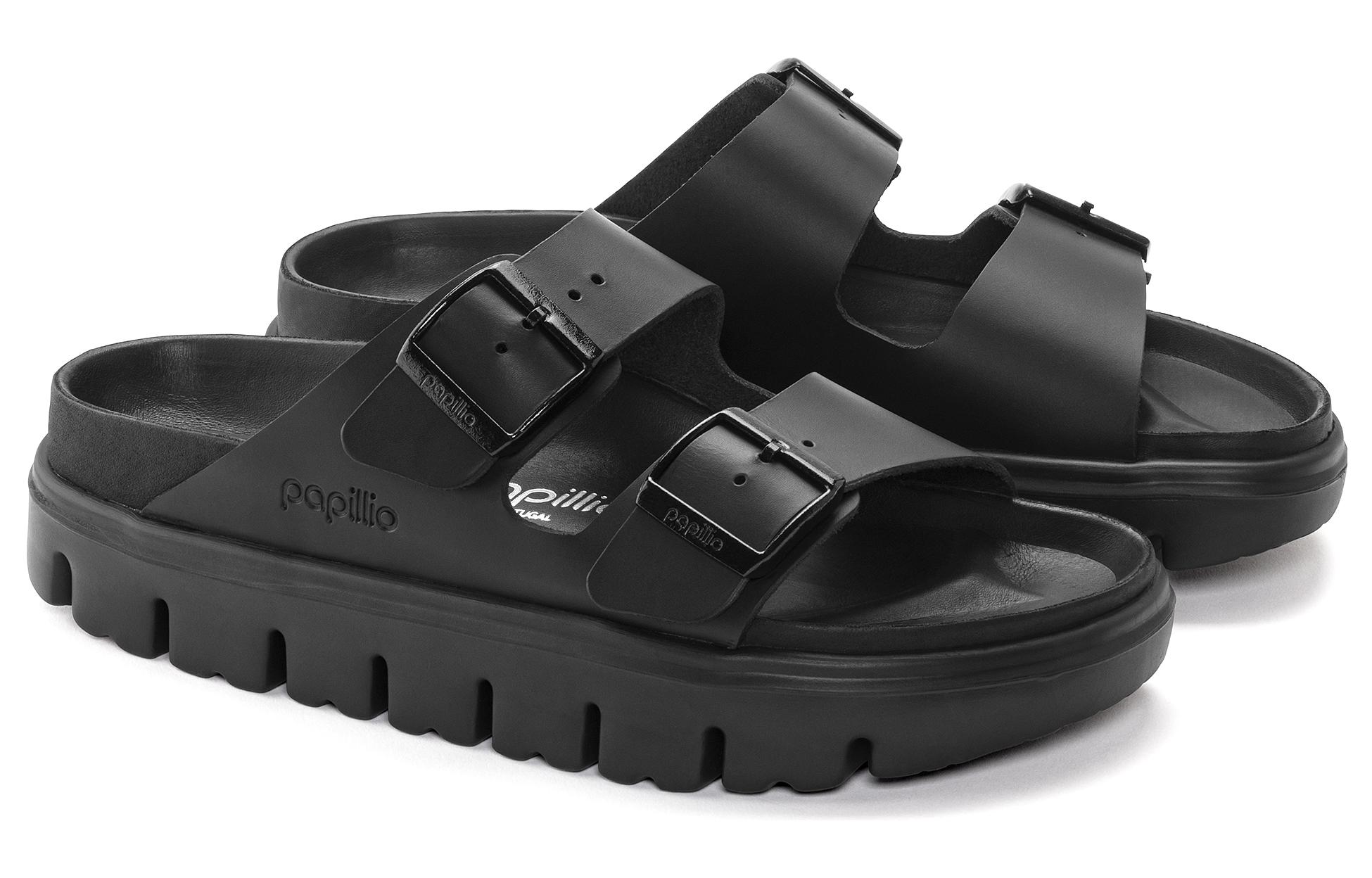 Birkenstock Arizona Chunky Leather 'Black' 圖 4