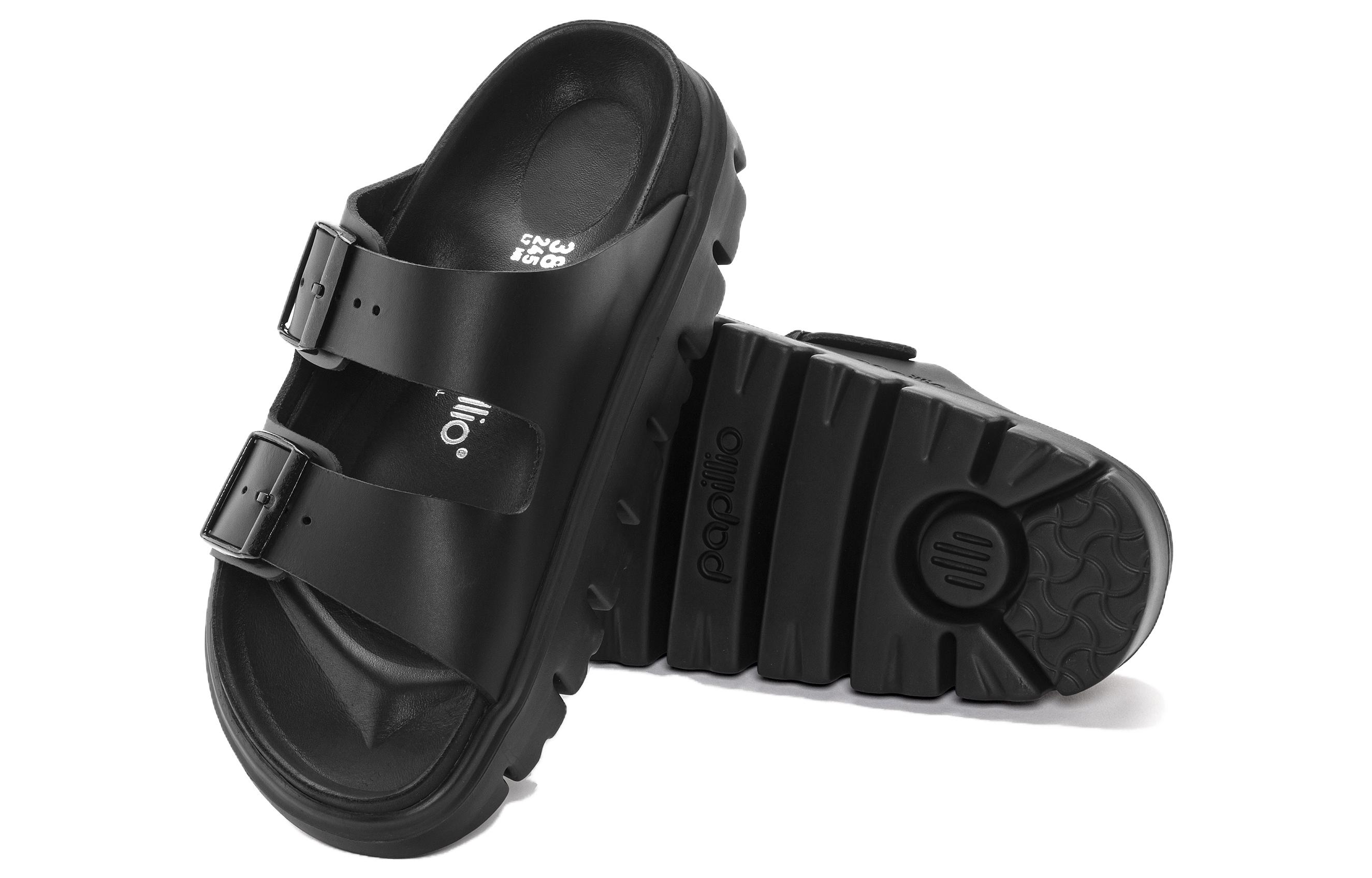 Birkenstock Arizona Chunky Leather 'Black' 圖 6