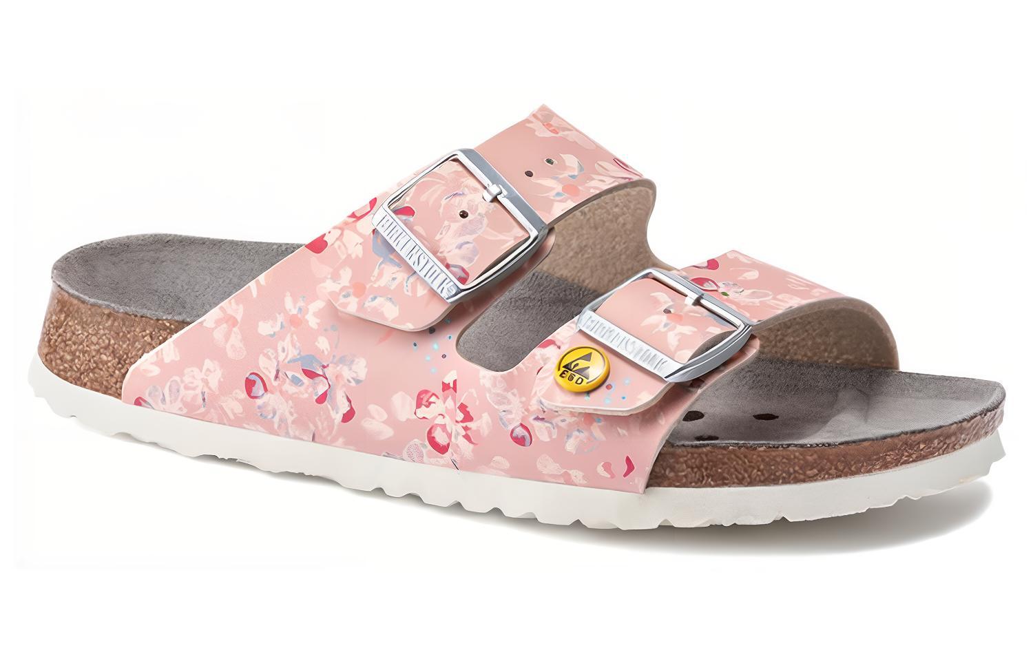 (W) Birkenstock Arizona ESD Birko-Flor Narrow Field 'Flower Field Rose' 圖 2