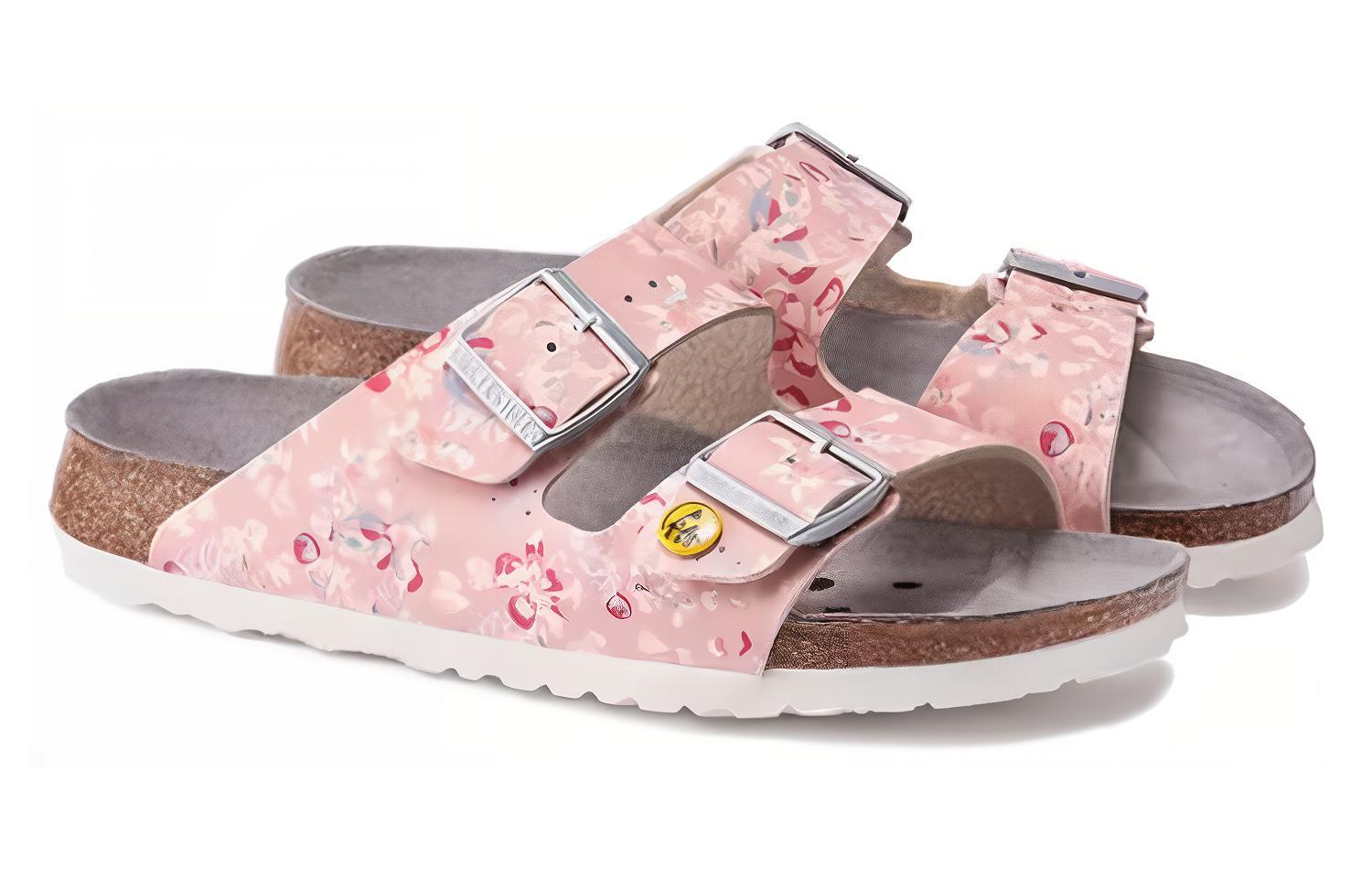 (W) Birkenstock Arizona ESD Birko-Flor Narrow Field 'Flower Field Rose' 圖 3