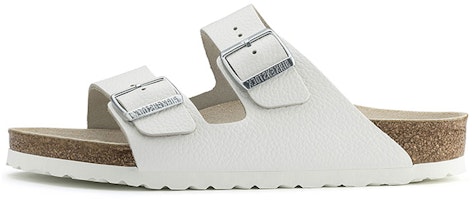 (Women) Birkenstock Arizona Leather White 51131 (Women) Birkenstock Arizona Leather White 51131