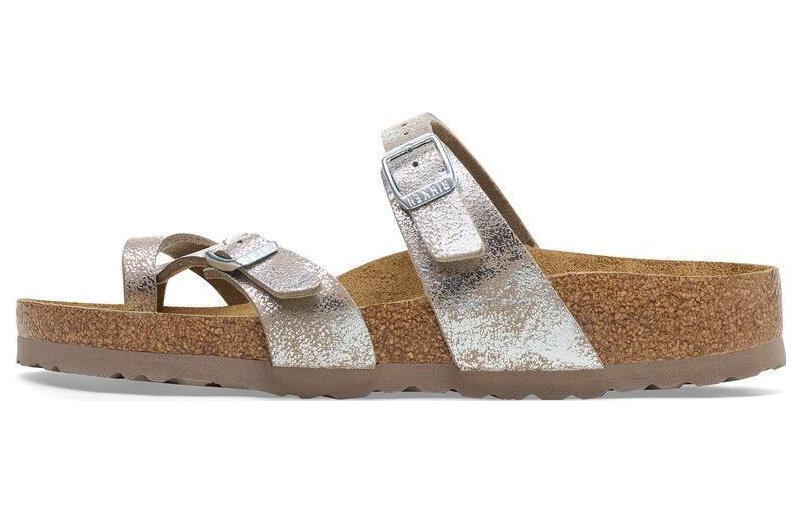 (Women) Birkenstock Arizona Narrow 'Metallic Silver' 1026967