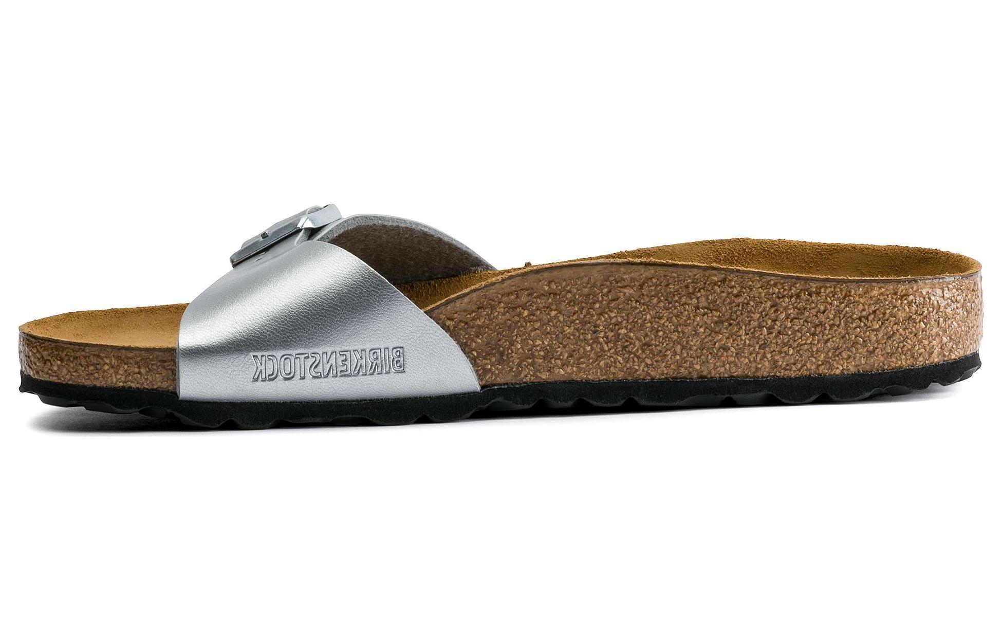 (W) Birkenstock Arizona Narrow 'Metallic Silver'