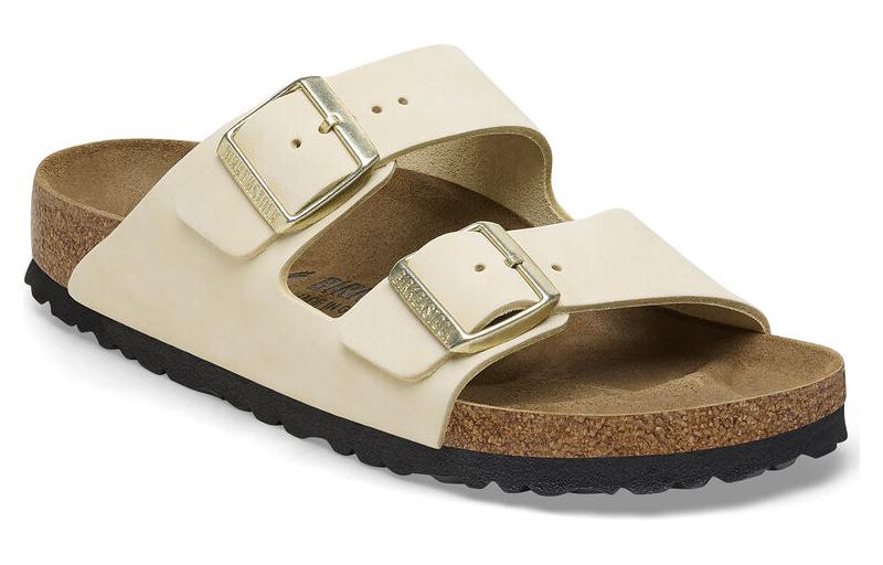 (W) Birkenstock Arizona Nubuk Leather Sandals 'Ecru' 圖 2
