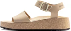 Buy Birkenstock 皮革 時尚百搭 一字帶涼鞋 女款 米色 窄版