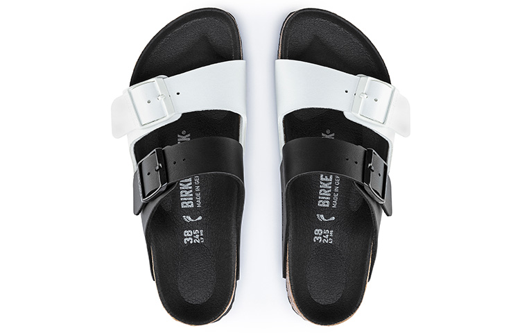 Purchase (W) Sandalias Birkenstock Arizona Serie Blanco y Negro. 1019712