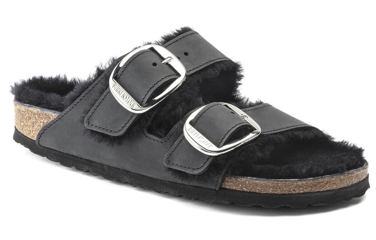 Order (W) ビルケンシュトック アリゾナ シアリング ブラック (Birkenstock Arizona Shearling Black) 1020138