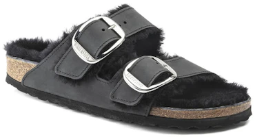 Order (Women) Birkenstock Arizona Shearling 'Black Comfort' 1020138