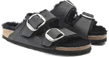 Lookbook (Women) Birkenstock Arizona Shearling 'Black Comfort' 1020138