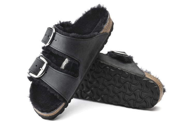 Shop (W) ビルケンシュトック アリゾナ シアリング ブラック (Birkenstock Arizona Shearling Black) 1020138
