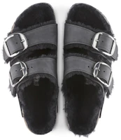 Purchase (Women) Birkenstock Arizona Shearling 'Black Comfort' 1020138