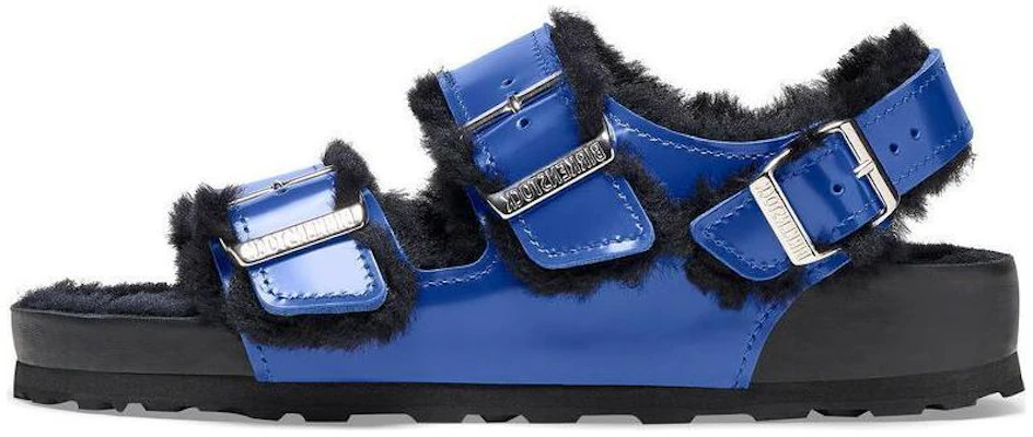 (Women) Birkenstock Arizona Shearling 'Blue' 1025343 Buy (Women) Birkenstock Arizona Shearling 'Blue' 1025343