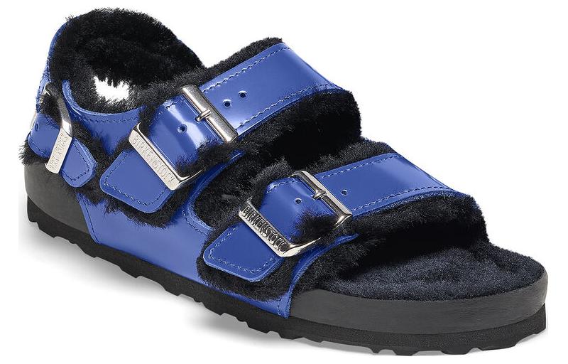 Order (W) Birkenstock Arizona 羊羔毛蓝色款 1025343