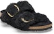 (W) Birkenstock Arizona Shearling 'Metal Buckle Hitam' 1025901