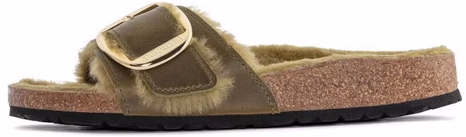 (Women) Birkenstock Arizona Shearling 'Olive' 1023213 (Women) Birkenstock Arizona Shearling 'Olive' 1023213