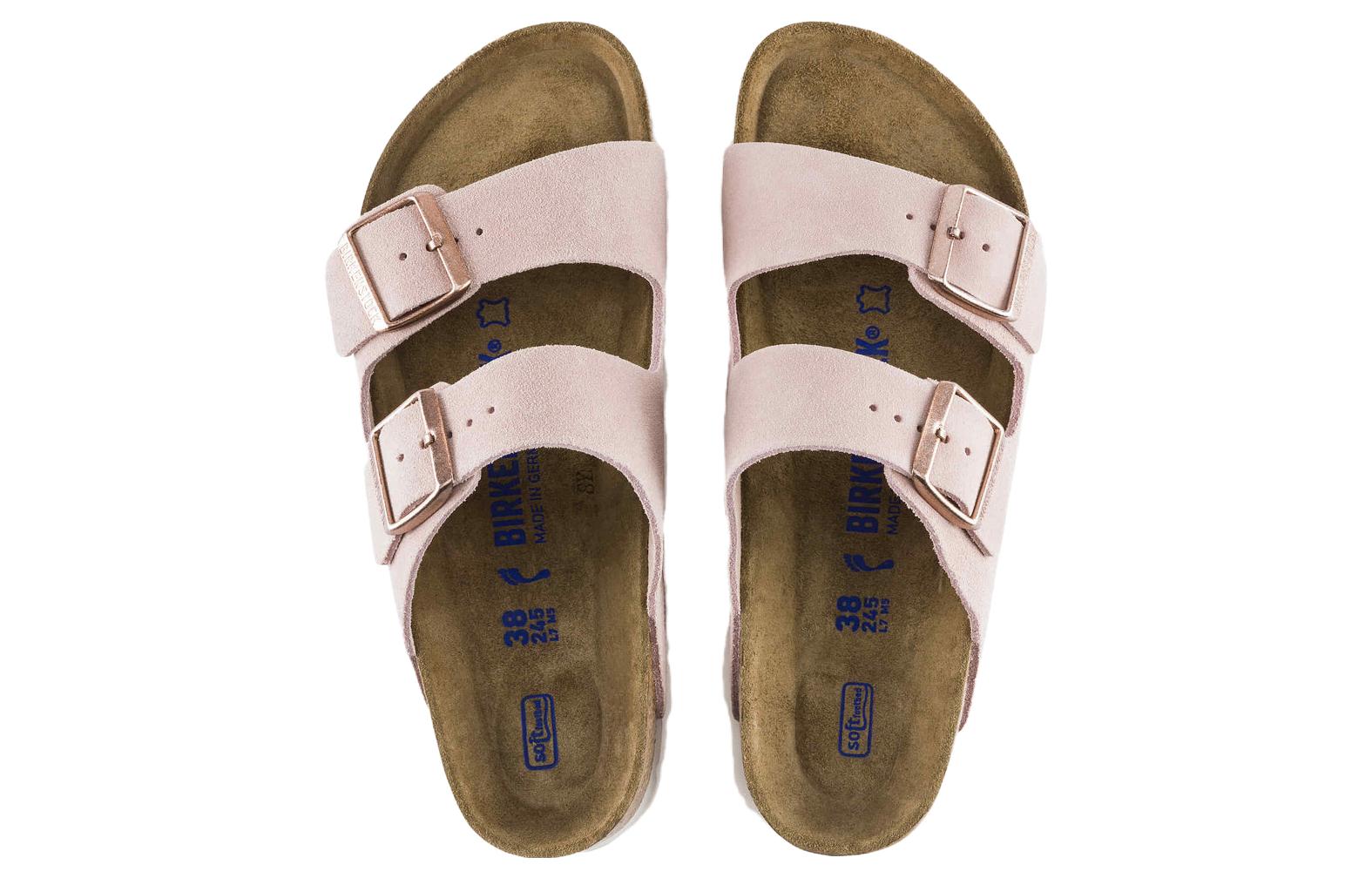 Shop (Women) Birkenstock Arizona Shearling 'Pink Brown' 1015892