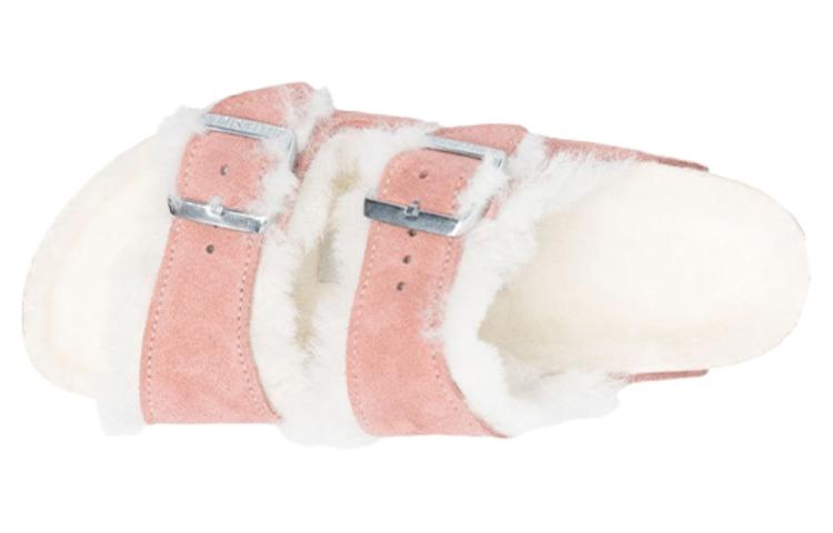 Lookbook (W) Birkenstock Arizona Shearling 'Pink Comfort' - Sandal Kenyamanan Merah Muda 1023258