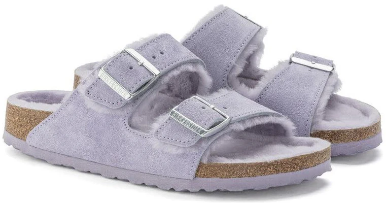 (Women) Birkenstock Arizona Shearling 'Purple' 1023234 Shop (Women) Birkenstock Arizona Shearling 'Purple' 1023234