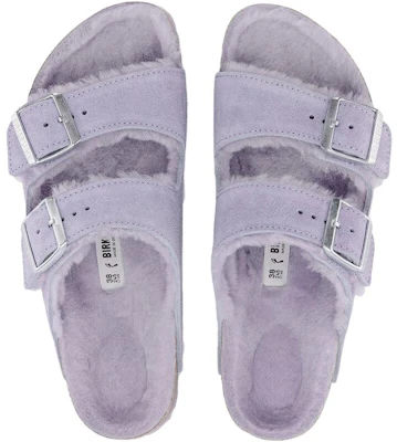(Women) Birkenstock Arizona Shearling 'Purple' 1023234 Purchase (Women) Birkenstock Arizona Shearling 'Purple' 1023234