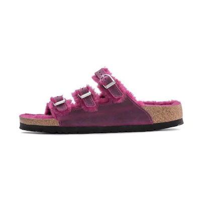 (W) Birkenstock Arizona Shearling 'Purple Red'