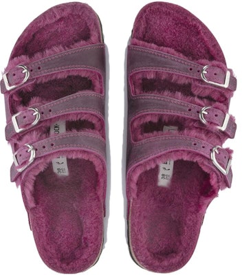 (Women) Birkenstock Arizona Shearling 'Purple Red' 1023575 Shop (Women) Birkenstock Arizona Shearling 'Purple Red' 1023575