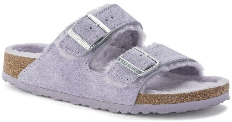 (Women) Birkenstock Arizona Shearling Suede Leather Narrow Fit 'Purple Fog' 1023256 Lookbook (Women) Birkenstock Arizona Shearling Suede Leather Narrow Fit 'Purple Fog' 1023256