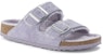 (W) Birkenstock Arizona Shearling Kulit Sempit 'Purple Fog' 1023256