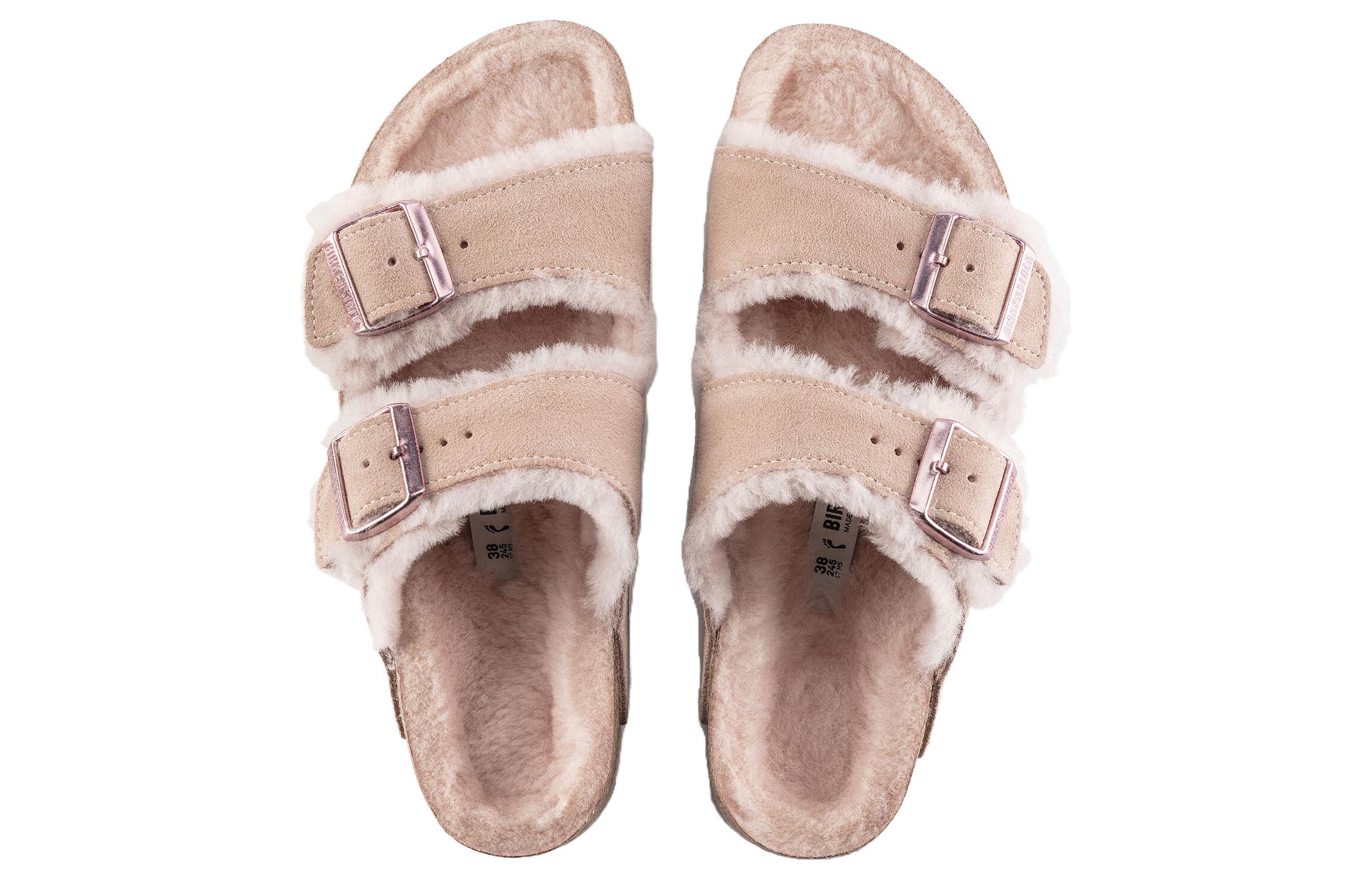 Purchase (W) Birkenstock Arizona Shearling Ante Rosa Claro 1020411/1020389