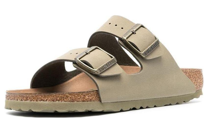 (W) Birkenstock Arizona Soft Footbed 'Khaki Leather' 圖 2