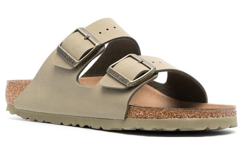 (W) Birkenstock Arizona Soft Footbed 'Khaki Leather' 圖 3