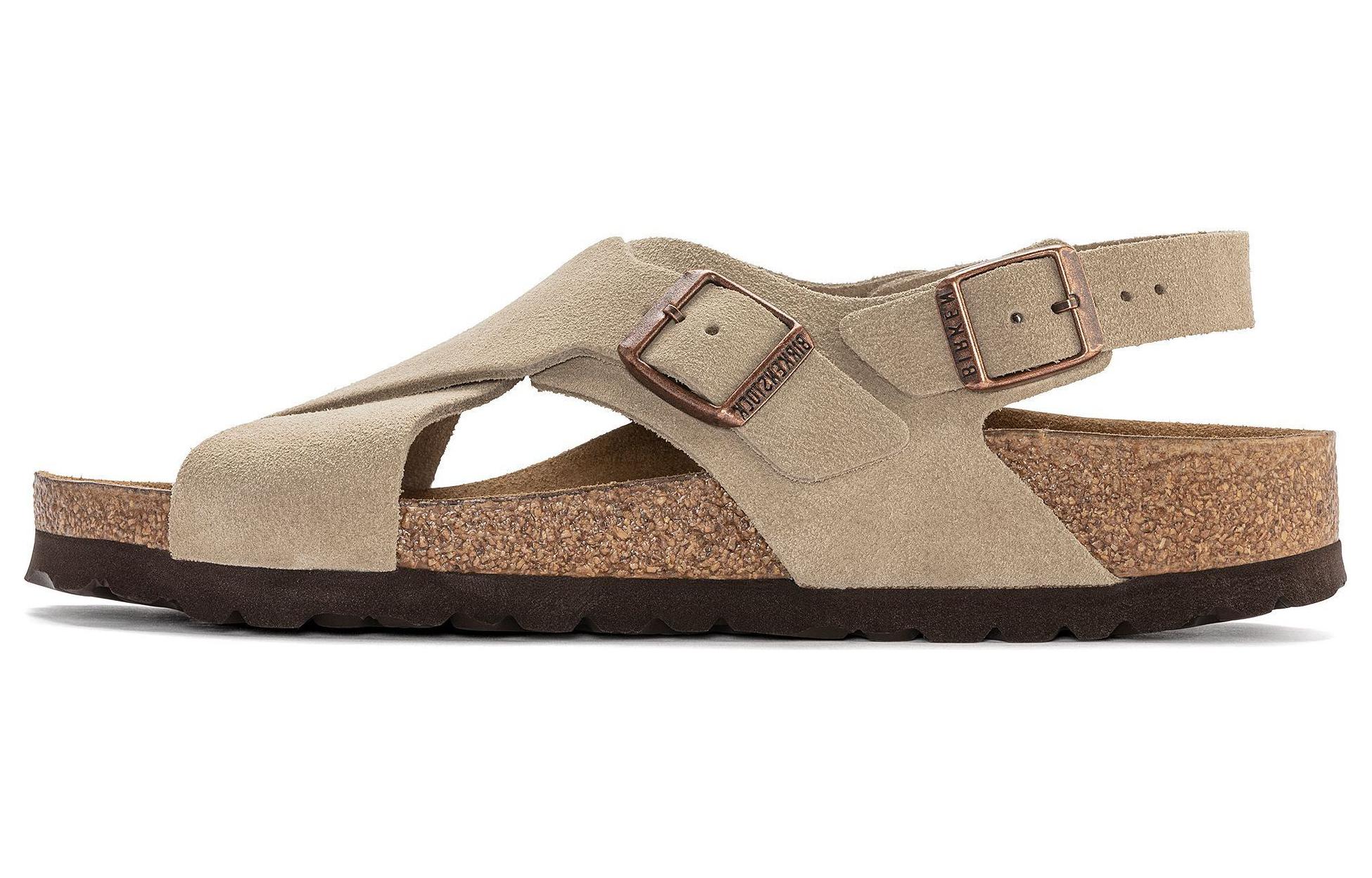 (W) Birkenstock Arizona Soft Footbed (Narrow) 'Mink Suede'