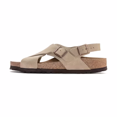 (W) Birkenstock Arizona Soft Footbed (Narrow) 'Mink Suede'