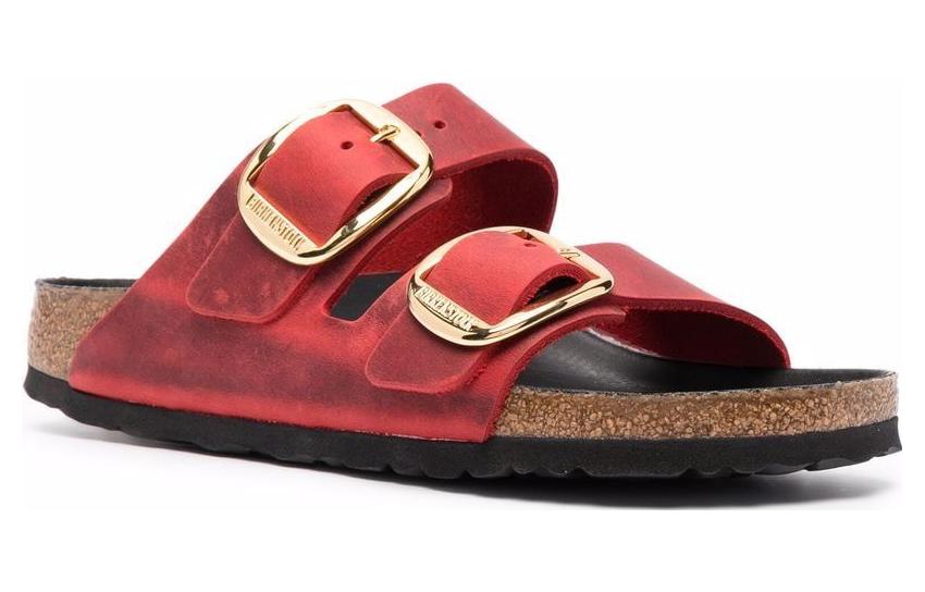 (W) Birkenstock Arizona Soft Footbed 'Red Leather' 圖 2