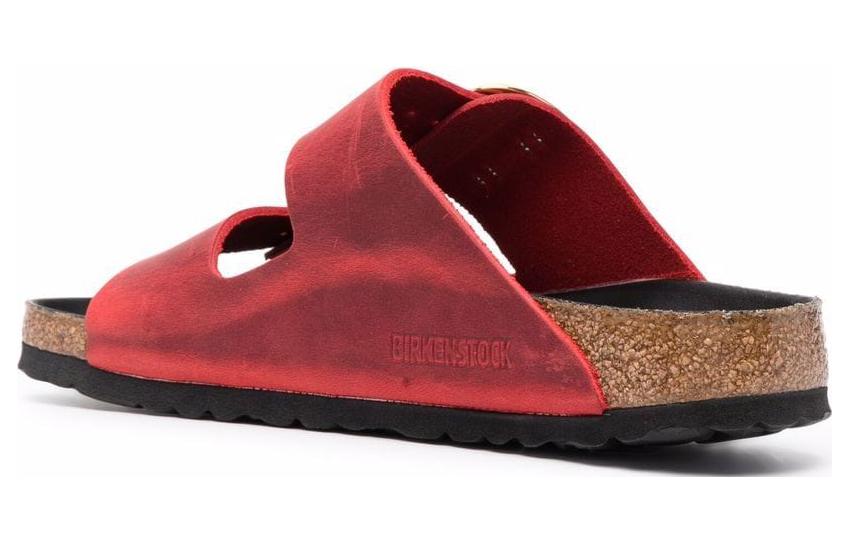 (W) Birkenstock Arizona Soft Footbed 'Red Leather' 圖 3
