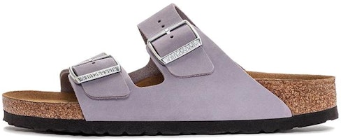 (Women) Birkenstock Arizona Soft Footbed Nubuk Leather Narrow Fit 'Purple Fog' 1024241 (Women) Birkenstock Arizona Soft Footbed Nubuk Leather Narrow Fit 'Purple Fog' 1024241