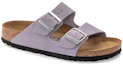 Lookbook (W) Birkenstock Arizona Soft Footbed de Cuero Nobuk Ajuste Estrecho 'Purple Fog' 1024241