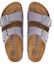 Purchase (W) Birkenstock Arizona Soft Footbed de Cuero Nobuk Ajuste Estrecho 'Purple Fog' 1024241