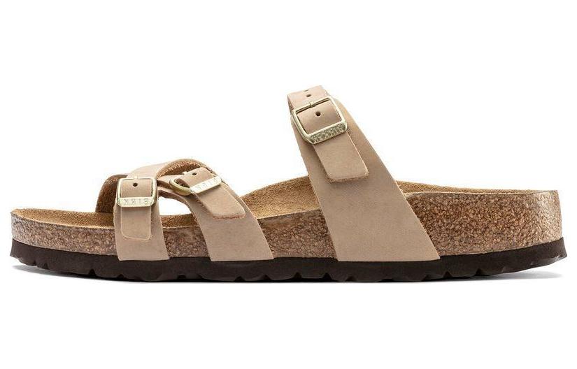 (Women) Birkenstock Arizona Soft Footbed Suede Leather &#x27;Narrow Sand&#x27; 1022973