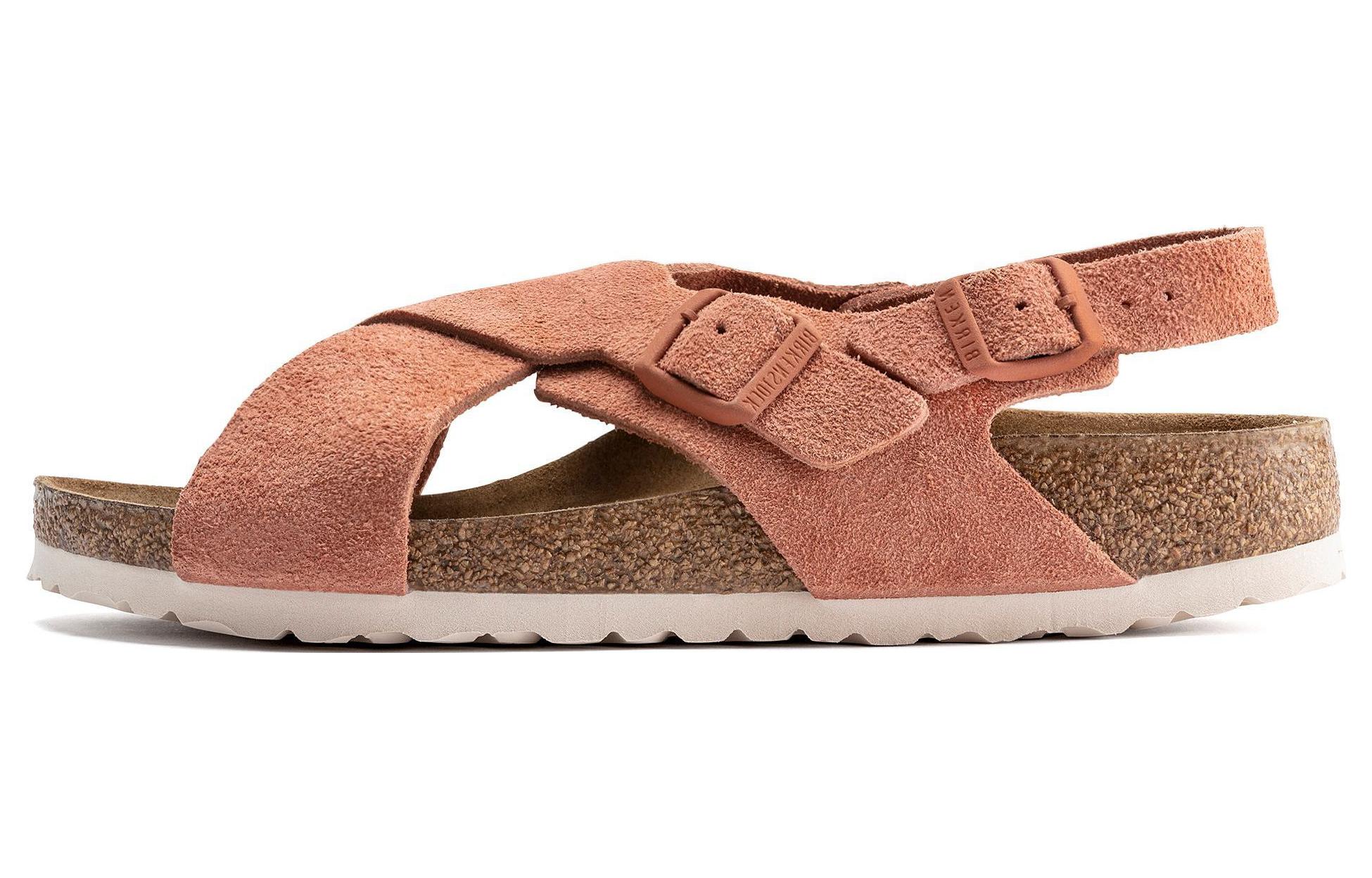 (Women) Birkenstock Arizona Soft Footbed Suede Narrow 'Pumpkin' 1022562