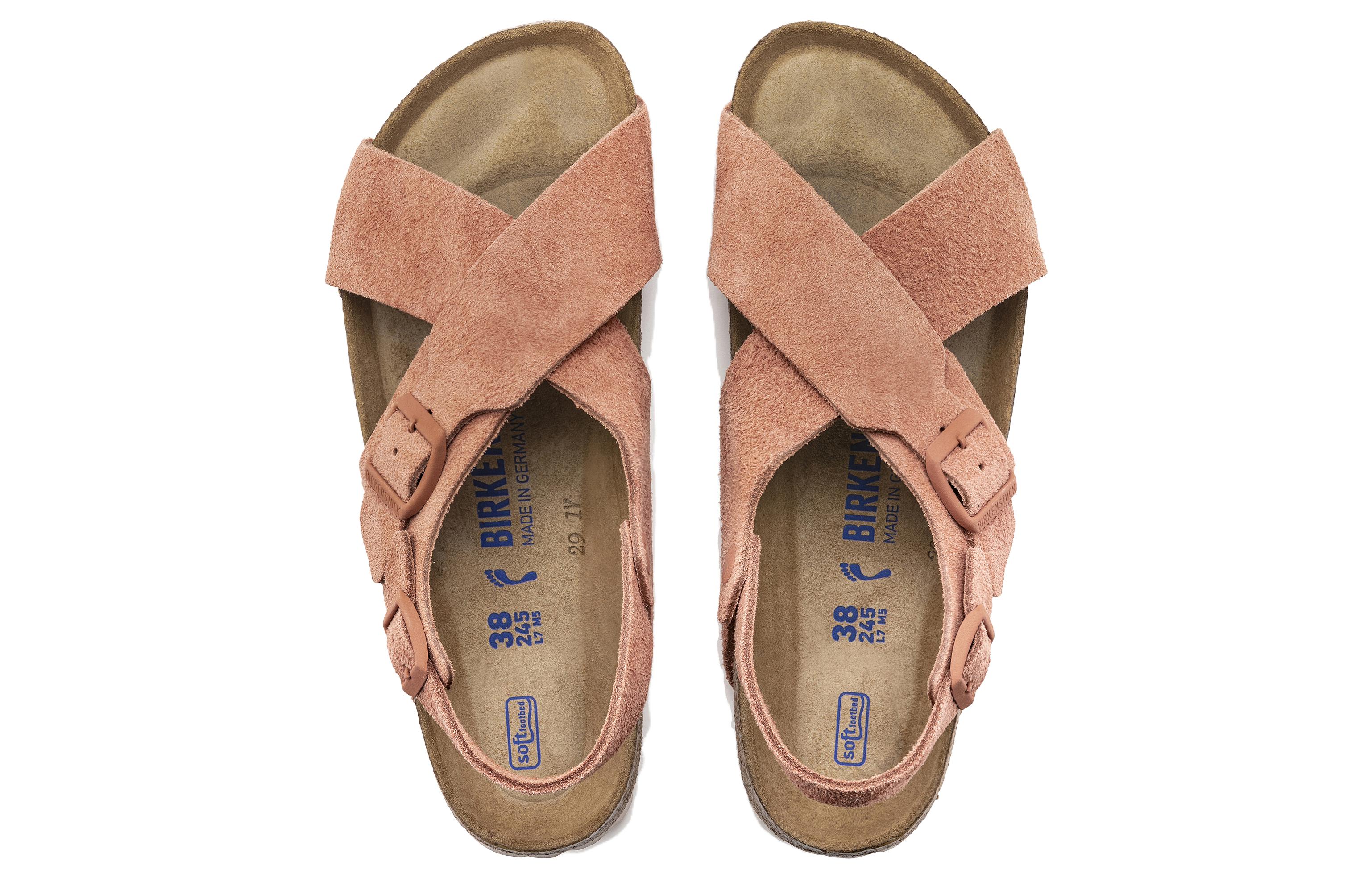 Shop (W) Birkenstock Arizona Soft Footbed Suede Estrecho 'Calabaza' 1022562