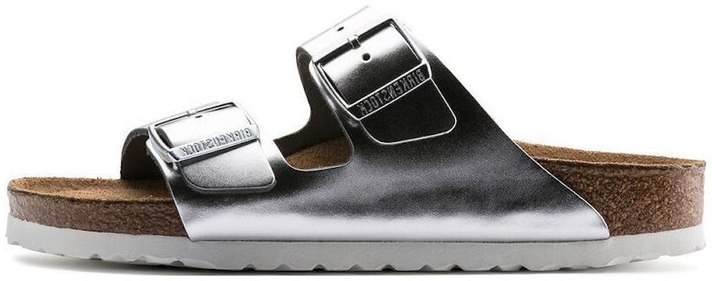 (W) Birkenstock Arizona Softbed Perak Metalik 1005960 Buy (W) Birkenstock Arizona Softbed Perak Metalik 1005960