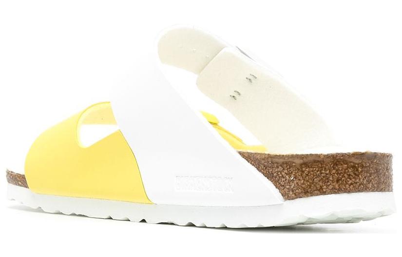 Lookbook (Women) Birkenstock Arizona Split Birko Flor Narrow Fit Sandals 'White Lime Sour 1019754