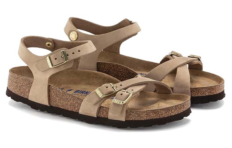 (W) Birkenstock Arizona Suede 'Beige Narrow' 圖 3