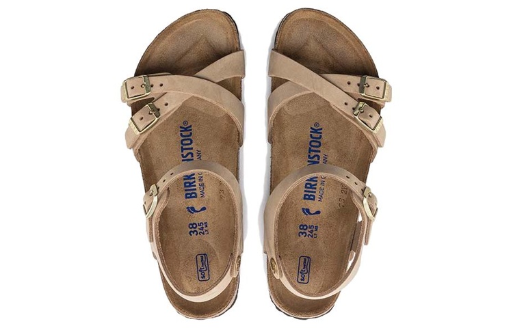 (W) Birkenstock Arizona Suede 'Beige Narrow' 圖 4
