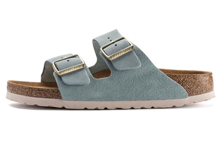 (W) Birkenstock Arizona Suede 'Blue Brown'